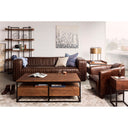 Castle - Sofa - Brown - Moe's Home Collection - Stationary Sofas - Elite Enclave Home