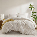 Etta - 3 Piece Queen Duvet Set - Tan