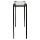 Averona - Glass Top Accent Table - Bronze