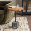 Linden - End Table - Natural / Black - Classic Home - End Tables - Elite Enclave Home