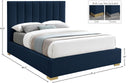 Pierce - Bed - Meridian Furniture - Upholstered Beds - Elite Enclave Home