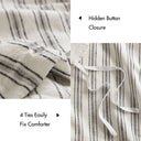 Etta - 3 Piece King Duvet Set - Gray