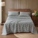 Flannel - Queen 100% Flannel Printed Sheet Set - Pine Branches