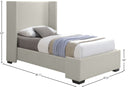 Oxford - Bed - Meridian Furniture - Upholstered Beds - Elite Enclave Home