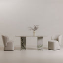 Celia - Oval Dining Table - Gray / Green - Moe's Home Collection - Dining Tables - Elite Enclave Home