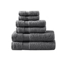 Luce - 6 Piece Towel Set - Charcoal - Madison Park Signature - Towel Sets - Elite Enclave Home