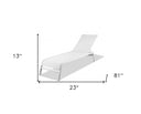 Indoor Outdoor Chaise Lounge (Set of 2) - White And Chrome