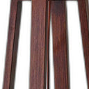 Linen Fabric Shade Table Lamp - Walnut Wood Finish