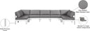 Nizuc - Outdoor Patio 7 Piece Modular Sectional With White Frame - Meridian Furniture - Stationary Sectionals- Elite Enclave Home