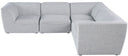Miramar - 5 Piece Modular Sectional - Meridian Furniture - Stationary Sectionals - Elite Enclave Home