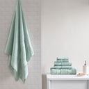 Adrien - 6 Piece Towel Set - Seafoam - Madison Park Essentials - Towel Sets - Elite Enclave Home