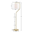 Aster - Angular Floor Lamp - Gold - 510 Design - Floor Lamps - Elite Enclave Home