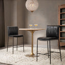 Malani - Travertine Gathering Table - Classic Home - Dining Tables - Elite Enclave Home
