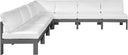Nizuc - Outdoor Patio 7 Piece Modular Sectional With Gray Frame - Meridian Furniture - Stationary Sectionals- Elite Enclave Home