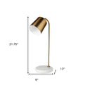 Lamp Base LED With Bronze Shade - White