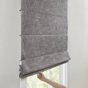 Quincy - 29x64" Total Blackout Cordless Roman Shade - Gray - Madison Park - Curtains & Drapes - Elite Enclave Home