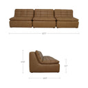 Lino - Armless Modular Sofa - Tan - Moe's Home Collection - Stationary Sectionals - Elite Enclave Home
