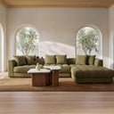 Davie - Slipper Chair - Olive Green - Moe's Home Collection - Stationary Chairs - Elite Enclave Home