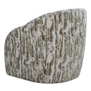 Mari - Boucle Swivel Chair - Green / White