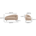 Abigail - Chaise - Light Brown - Moe's Home Collection - Chaises - Elite Enclave Home