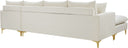 Naomi - Reversible Sectional - Meridian Furniture - Stationary Sectionals - Elite Enclave Home