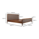 Rye - Queen Bed - Warm Brown - Moe's Home Collection - Platform Beds - Elite Enclave Home