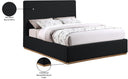 Monaco - Bed - Meridian Furniture - Upholstered Beds - Elite Enclave Home
