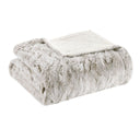 Zuri - Oversized Throw - Snow Leopard - Madison Park - Throws - Elite Enclave Home