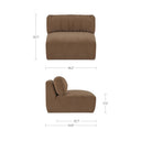 Matina - Slipper Chair - Taupe - Moe's Home Collection - Stationary Chairs - Elite Enclave Home