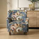 Lainey - Floral Upholstered Armchair - Blue - Uttermost - Arm Chairs - Elite Enclave Home