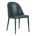 Burton - Vegan Leather Dining Chair (Set of 2) - Dark Teal - Moe's Home Collection - Chair Sets - Elite Enclave Home