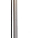 Two Light Traditional Shaped Floor Lamp White Drum Shade - Silver White - HomeRoots - Floor Lamps - Elite Enclave Home