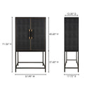 Mako - Bar Cabinet - Black - Moe's Home Collection - Wine Cabinets - Elite Enclave Home