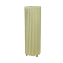 17" Metal Bedside Table Lamp With Off-White Shade - Off-White