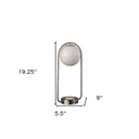 Clip Globe USB Table Lamp - Silver