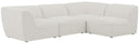 Miramar - 4 Piece Modular Sectional - Meridian Furniture - Stationary Sectionals - Elite Enclave Home