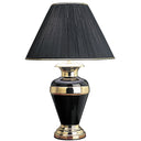 Table Lamp With Black Classic Empire Shade - Black And Gold
