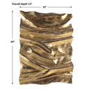 Undulate - Outdoor Wall Panel - Gold