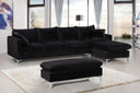 Naomi - Reversible Sectional - Meridian Furniture - Stationary Sectionals - Elite Enclave Home