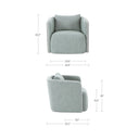 Cecil - Accent Chair - Light Blue - Moe's Home Collection - Accent Chairs - Elite Enclave Home