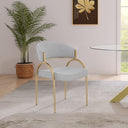 Privet - Dining Chair (Set of 2) - Gold Base - Meridian Furniture - Chair Sets - Elite Enclave Home