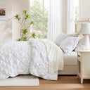 Lily - Full/Queen 3 Piece Comforter Set - White