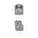 Cecil - Dining Chair Tapestry - Blue / Gray - Moe's Home Collection - Arm Chairs - Elite Enclave Home