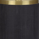 Concrete Cylinder Table Lamp With Ivory Drum Shade - Black And Gold - HomeRoots - Table Lamps - Elite Enclave Home