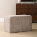 Kelce - Woven Checkered Ottoman - Brown