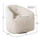 Bonn - Upholstered 360° Swivel Chair - Cream - INK+IVY - Swivel Chairs - Elite Enclave Home