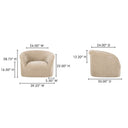 Thora - Lounge Chair - Beige - Moe's Home Collection - Arm Chairs - Elite Enclave Home