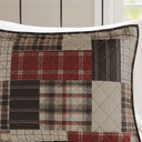 Timber - 3 Piece Full/Queen Reversible Printed Quilt Set - Red/Black