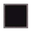 18" Square Glass Outdoor Side Table - Black / Dark Brown