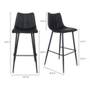 Alibi - Barstool (Set of 2) - Matte Black - Moe's Home Collection - Stool Sets - Elite Enclave Home